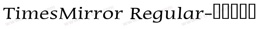 TimesMirror Regular字体转换